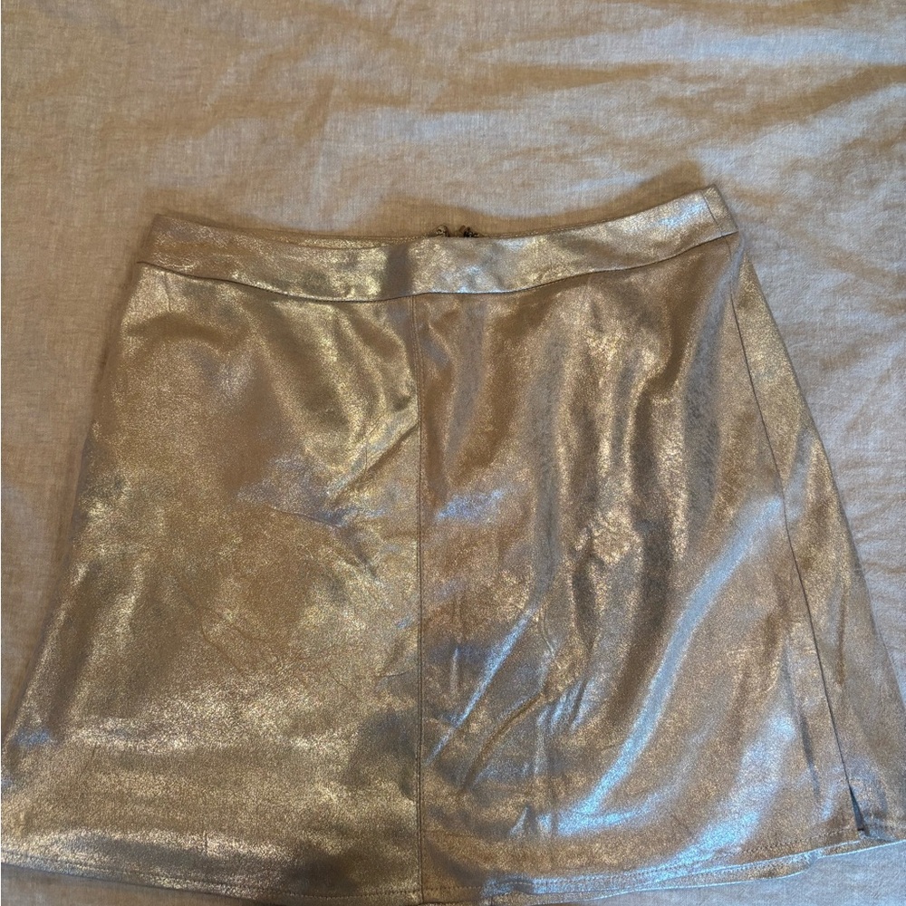 Metallic silver Mini Skirt